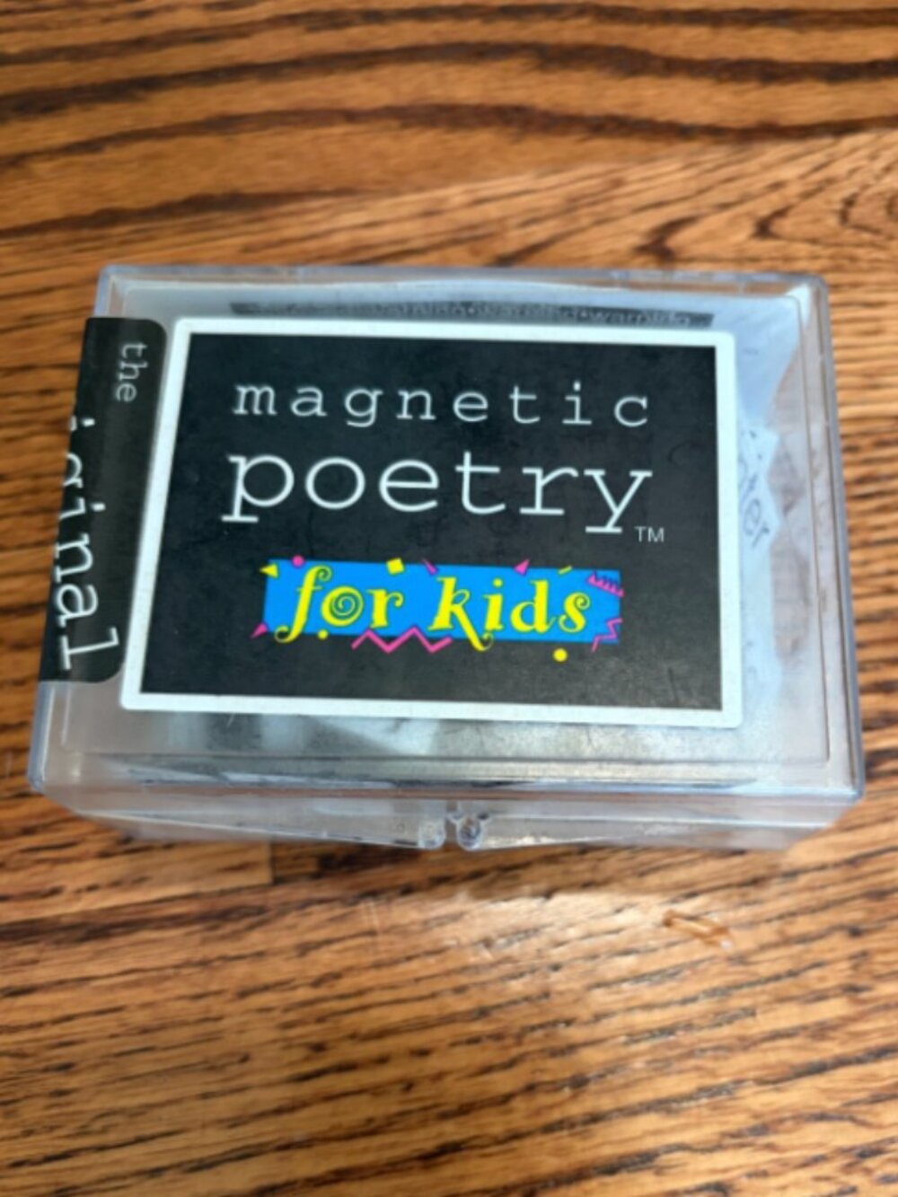 Vintage Magnetic Poetry Kids Word Phrase Magnet Kit Learning Fun Fridge Magnets